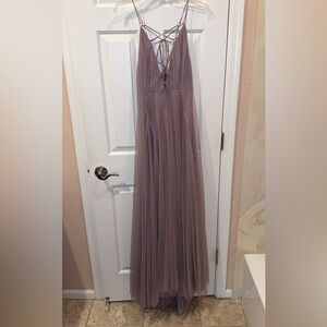 Topshop Lavender Backless Dress